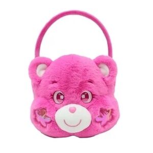 Care Bear Cheer Plush Basket NEW Halloween Trick Or Treat Easter Pink